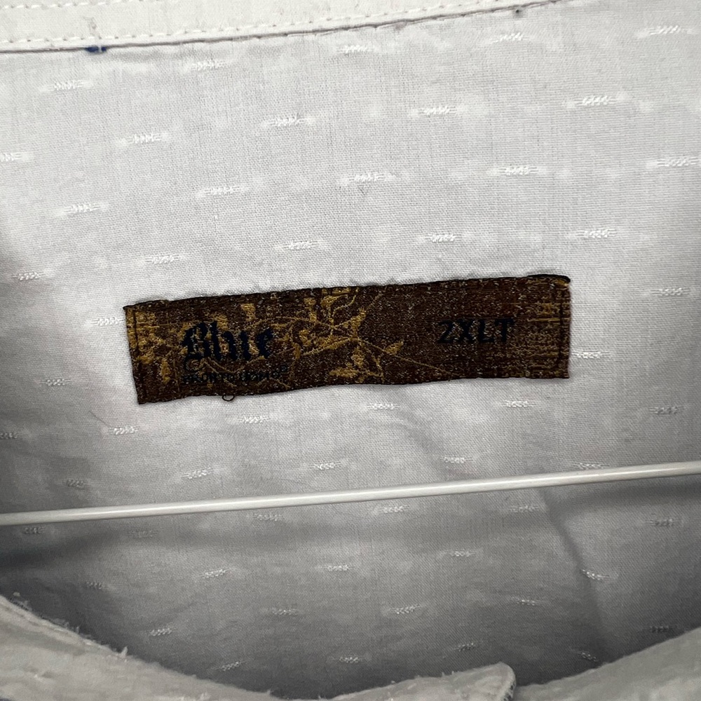 Blue Pronto Uomo 2XLT Embroidered Shirt - Picture 4 of 6